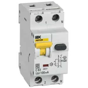 Автоматический выключатель дифференциального тока IEK АВДТ32EM C63 100 мА
