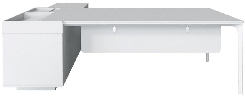 Grado Design Рабочий угловой стол из алюминия и дерева с ящиками  Dad-ex-01  - Вид №7