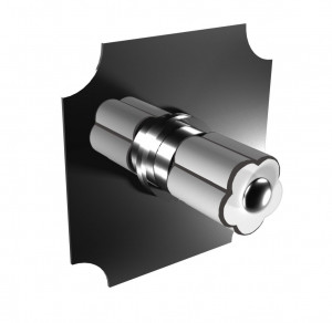 11556 БЕЛЫЙ-12556 ЧЕРНЫЙ 2 выходных переключателя (1 вход - 2 выхода). Bongio Fleur Blanc&Noir