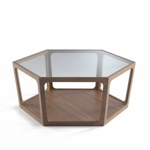 Журнальный столик деревянный с шестью ножками коричневый Столик PT6075 от Angel Cerda ANGEL CERDA  00-3865541 Коричневый