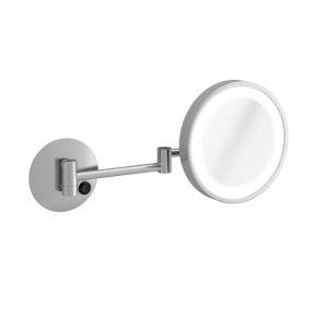 26769 SALGAR Зеркало BEAUTY круглое настенное и складное увеличительное (x3) LED холодный свет