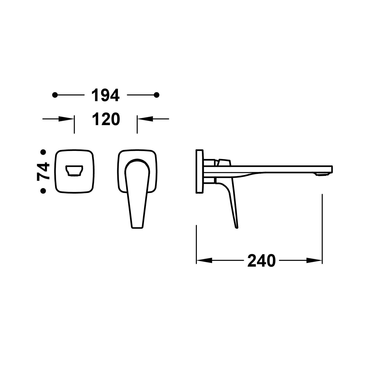 CANIGÓ PLUS Видимая часть для корпуса встраиваемой раковины-21830024 TRES Canigo - Вид №1
