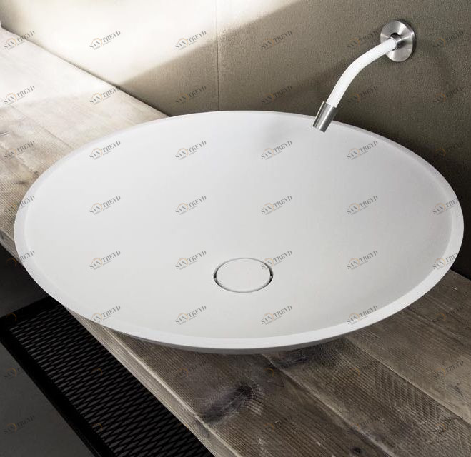 35272 Накладная раковина на столешницу  овальная Moab80 