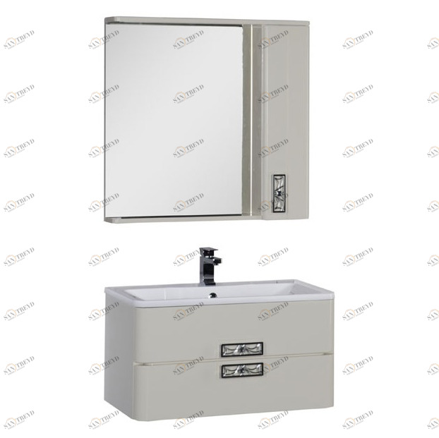 Комплект мебели Aquanet Паллада 90 слоновая кость 00175461