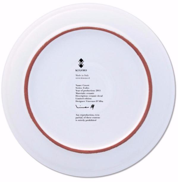 Kiasmo Керамическая тарелка Exiles 2015kddexicv - Вид №2