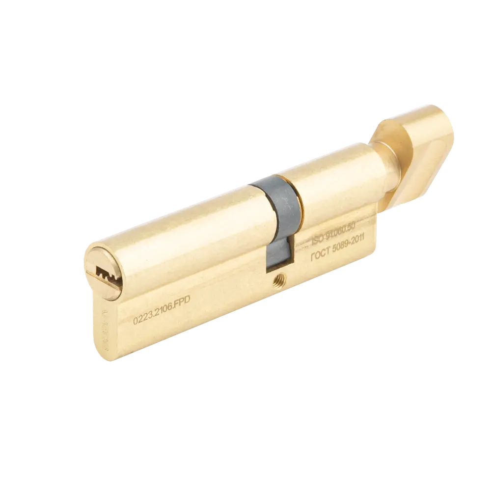 Цилиндр дверной APECS Pro с защитой от выбивания, золото 85559790 PRO LM STLM-0896683