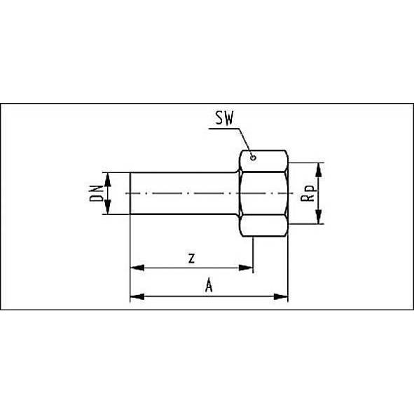 69246G1812 SANHA 9246G пресс-фит. нерж.сталь, резьб.соед. НПр-ВР 18ax1/2 мм  - Вид №1