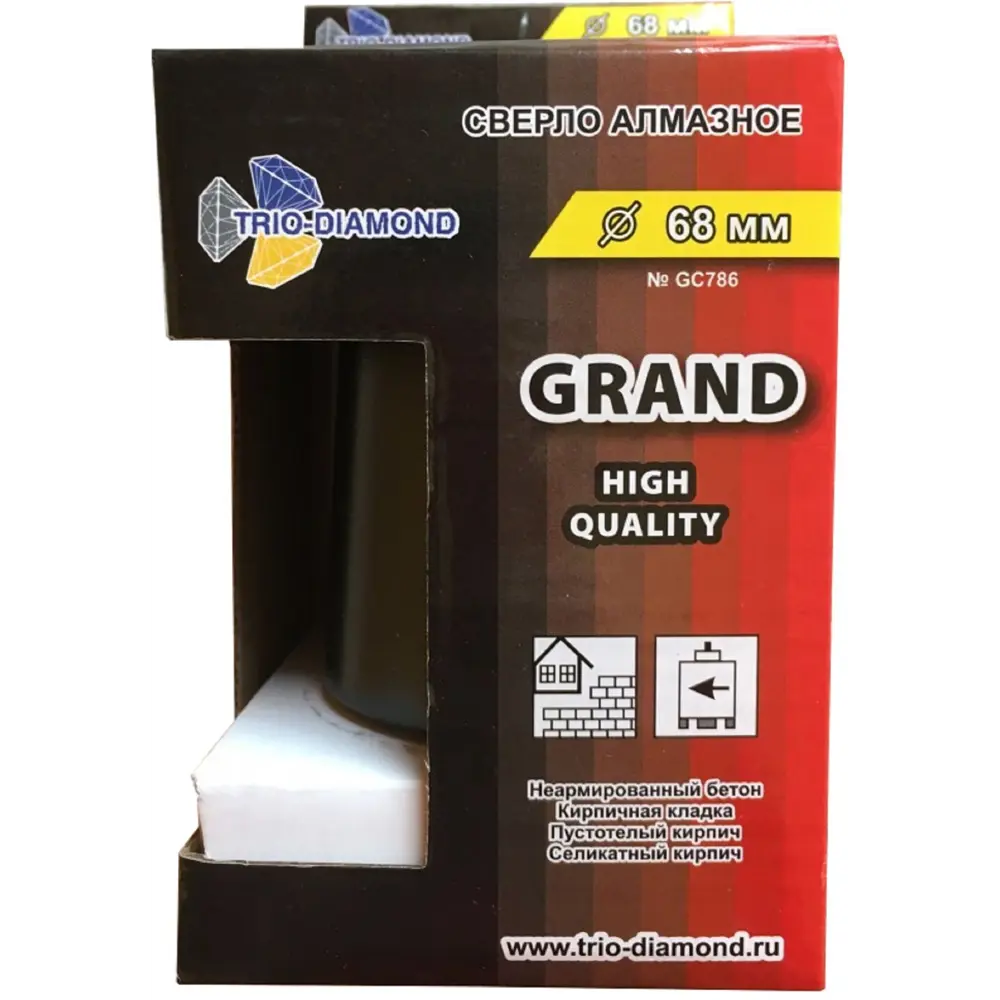 Коронка по бетону SDS-plus Trio-Diamond GC786 68 мм для профессионального бурения 82283156 STLM-1541789 - Вид №3
