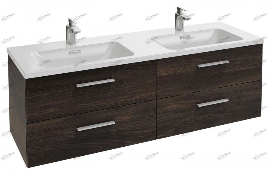 EB2070-R2-N18 Мебель под раковину-столешницу 140 см, 4 выдвижных ящика, прямоугольная ручка Jacobdelafon VOX Santreyd
