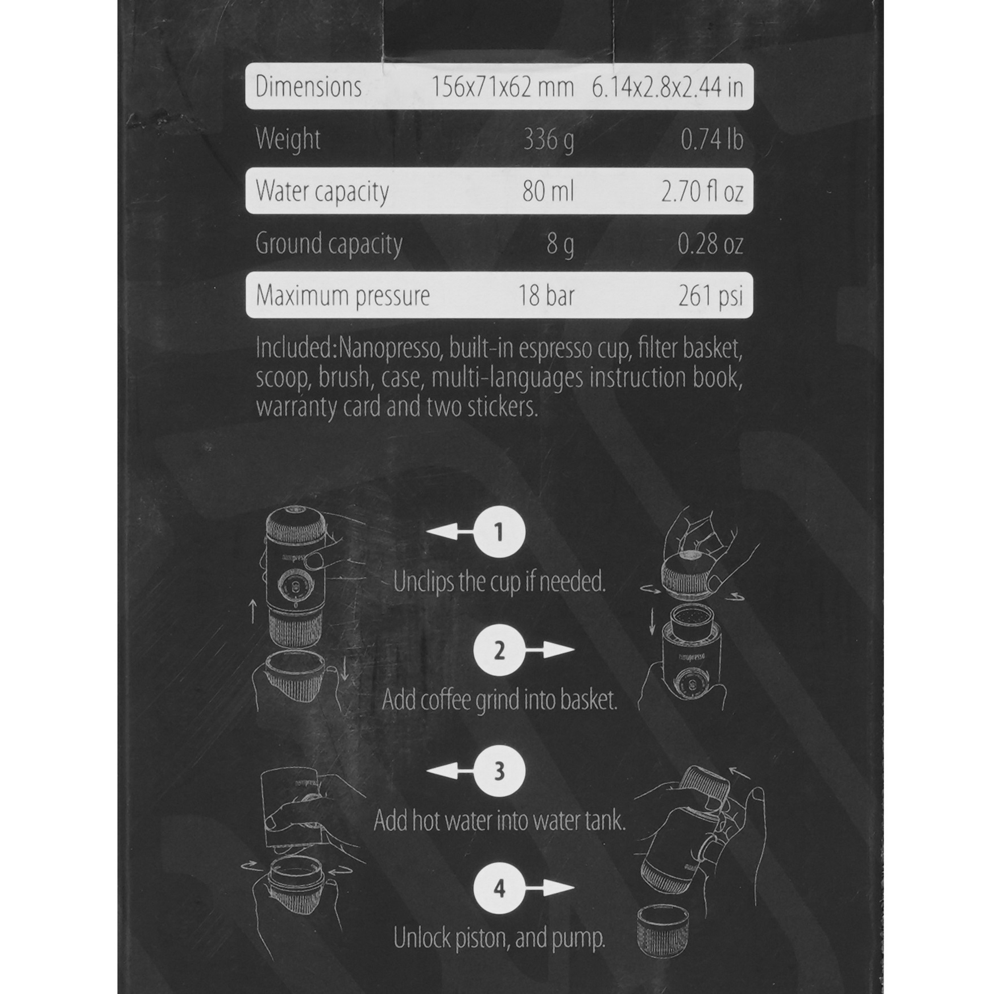 9004334 Кофемашина капсульная WACACO Nanopresso WCCRTCBL голубой STDN-0058039 - Вид №7