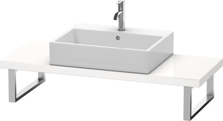 XV100C05353 Консоль для накладной и встраиваемой сверху раковины компакт, Толщина консоли 45 мм Серии/XViu #XV100C 480 мм Каштан темный, декор Duravit - Вид №1