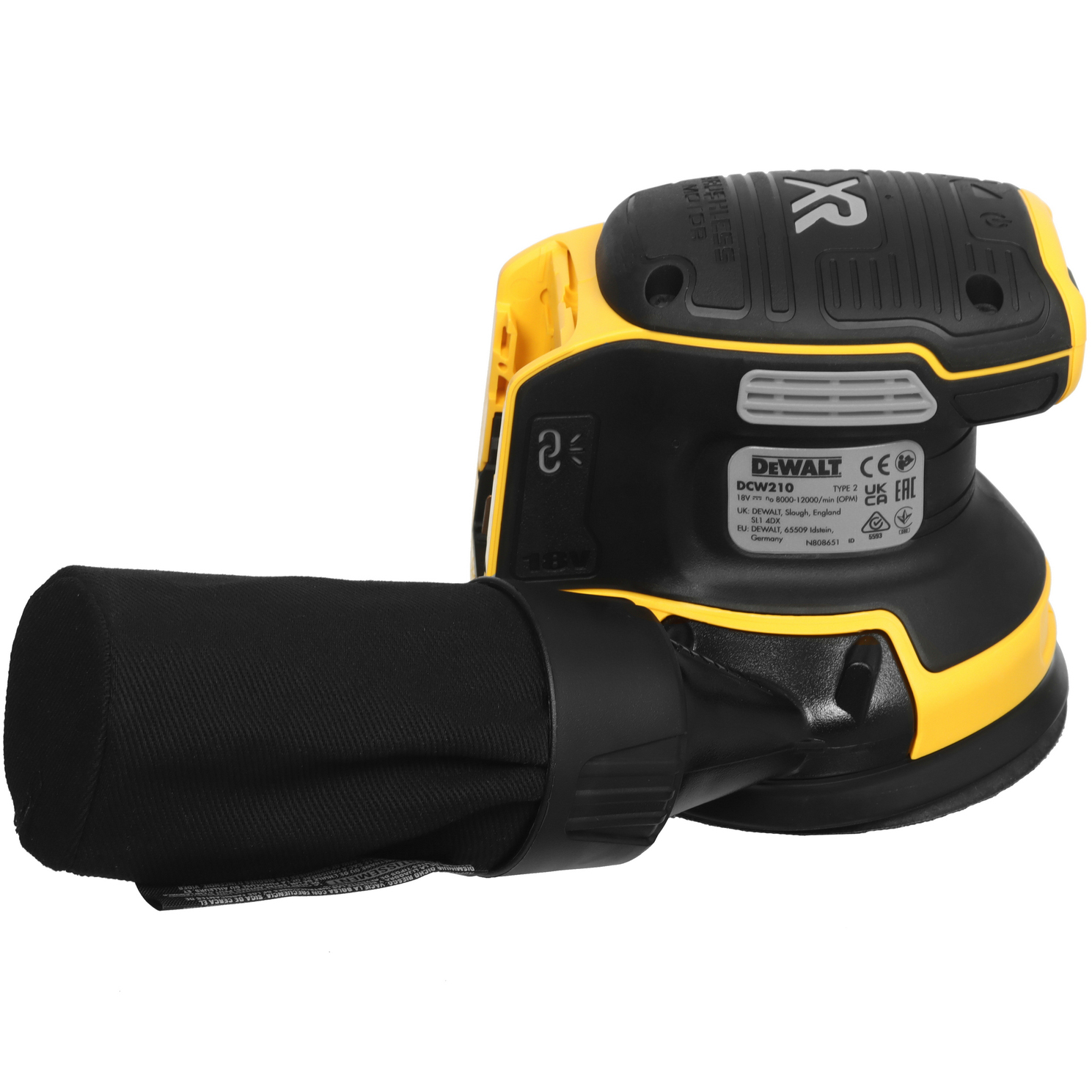 Эксцентриковая шлифмашинка DeWalt DCW210N XR FLEXVOLТ 18/54V  , Без ЗУ, Без АКБ 8168438 STDN-0122724 - Вид №3