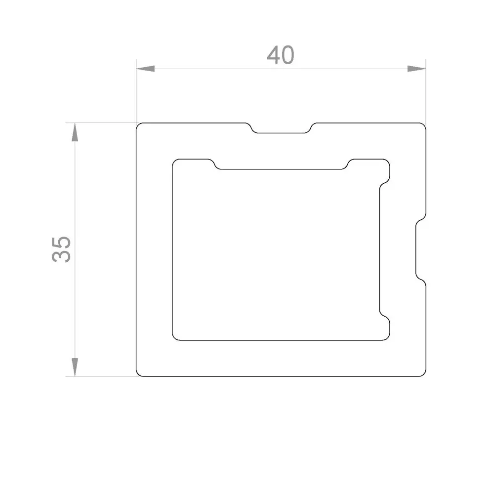 Лага ДПК Holzhof 35x40x3000 мм графит STLM-2172946 - Вид №3
