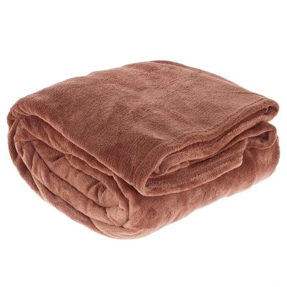 Плед «Prestige» 200х220 см микрофибра цвет коричневый BELEZZA STLM-2034830