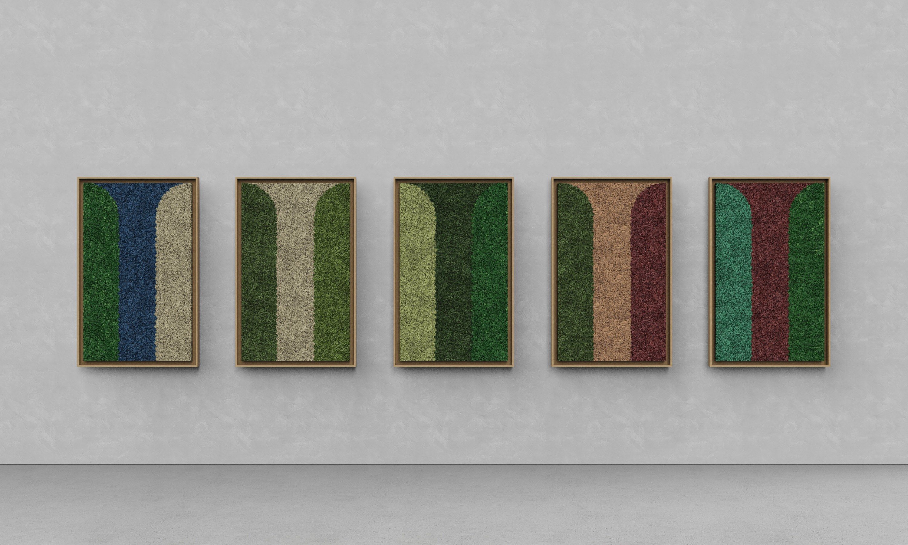 Акустическая панель из мха GREENMOOD FRAMED GEOMETRIC ARCH-00124960 - Вид №14