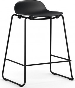 603226 Барный стул 65 см Stacking Steel Black Normann Copenhagen Form