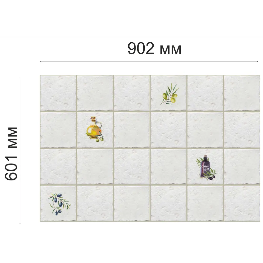 GRACE Панель ПВХ «Греческая» для влажных помещений 902x601 мм 82124129 STLM-0019629 - Вид №3