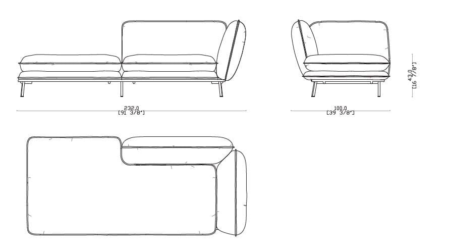 Ткань сад Dormeuse Sicis Lipari ARCH-00071342 - Вид №2