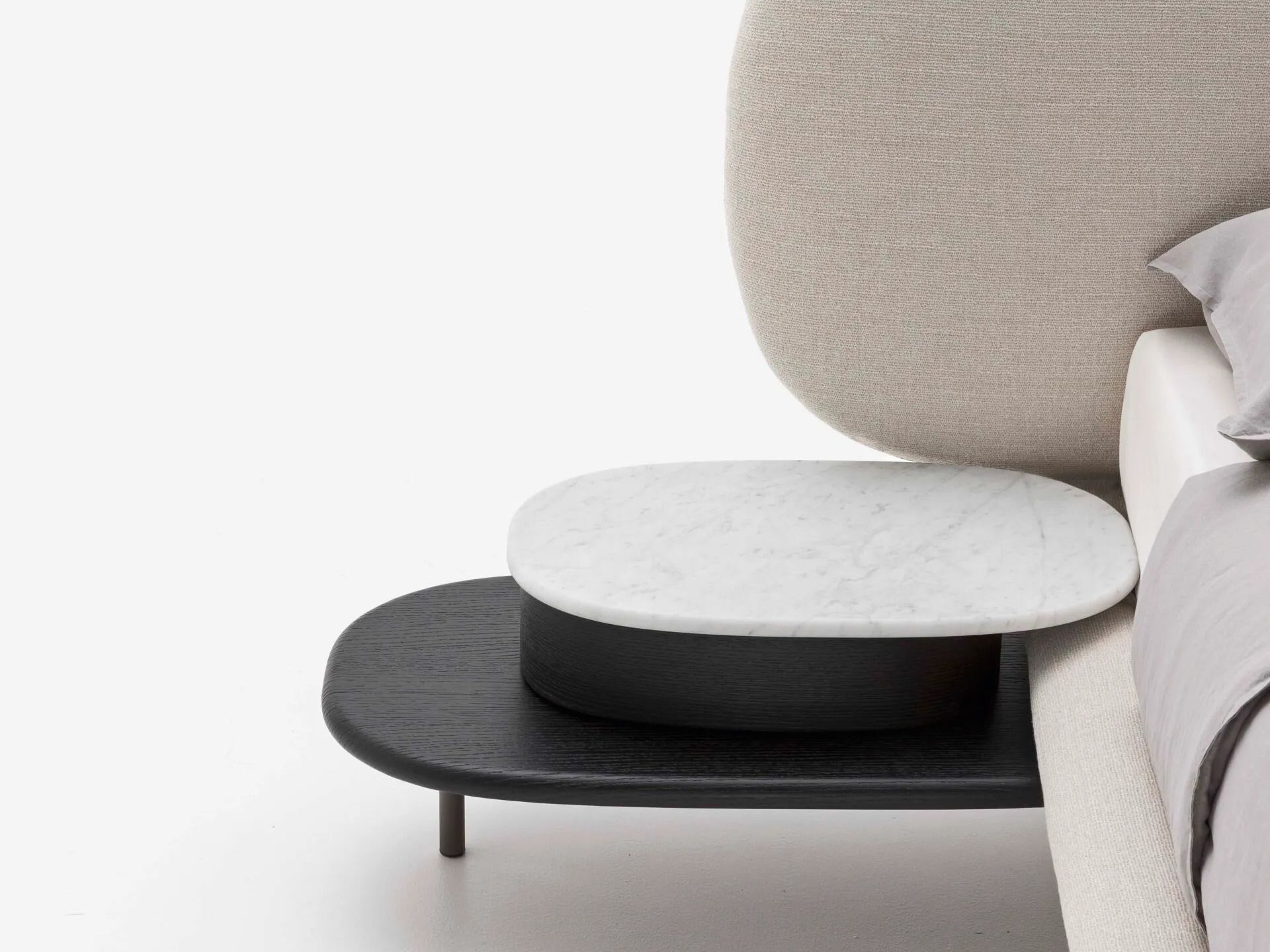 Мягкая кровать из ткани с мягким изголовьем Alf DaFrè Neyõ ARCH-00100012 - Вид №13