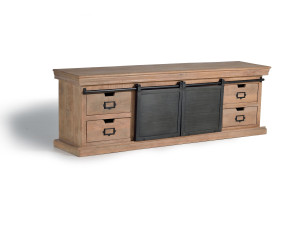 Шкаф для телевизора из манго с ящиками