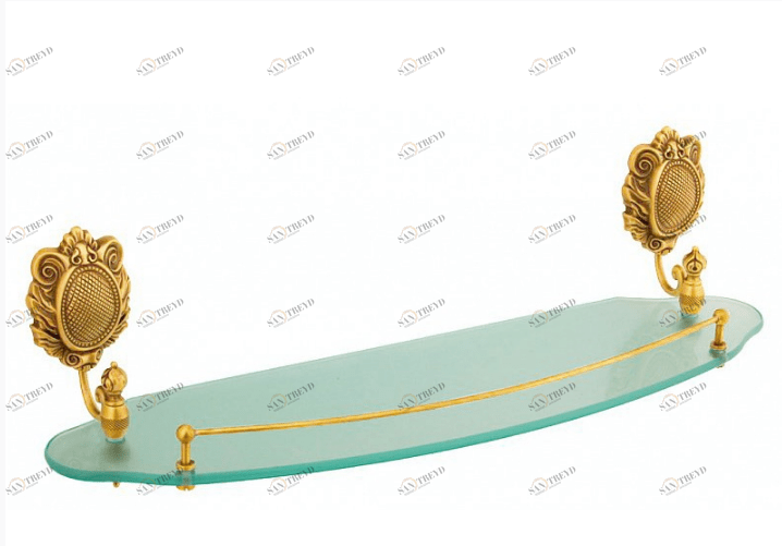 Полка с галереей MIGLIORE Cleopatra ML.CLE-60.720.DO золото 