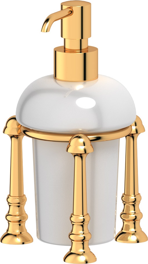 STI 229 Держатель дозатора жидкого мыла настольный 3SC STILMAR GOLD Treesseci 3SC