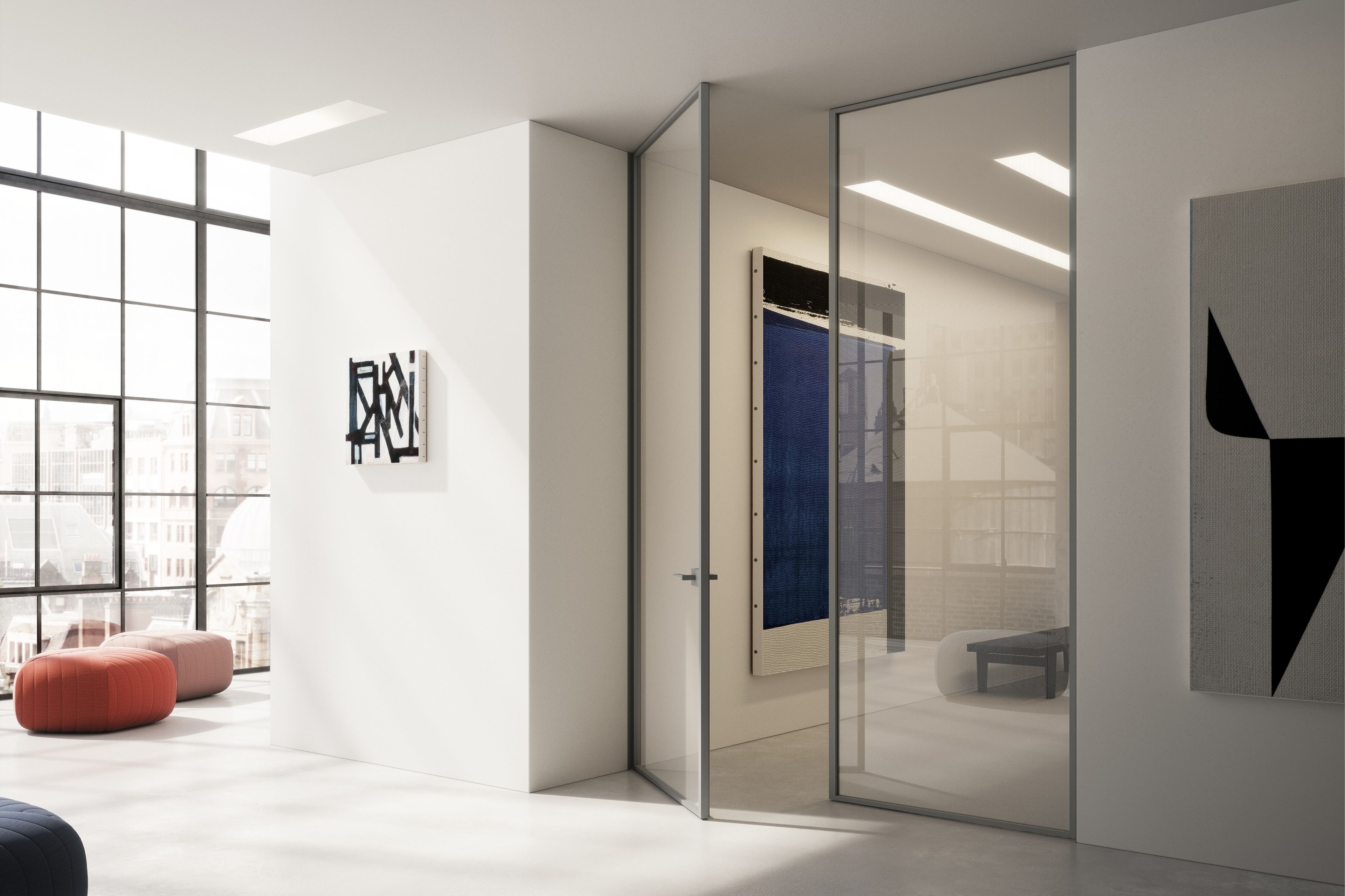 Стеклянная распашная дверь ADL мифический ARCH-00078530 - Вид №8