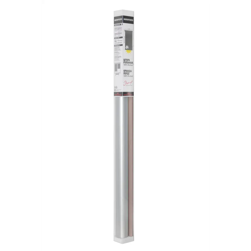Штора рулонная блэкаут Эскар 60x160 см темно-бежевая Fossil 5 BLACKOUT STLM-2192994 - Вид №2