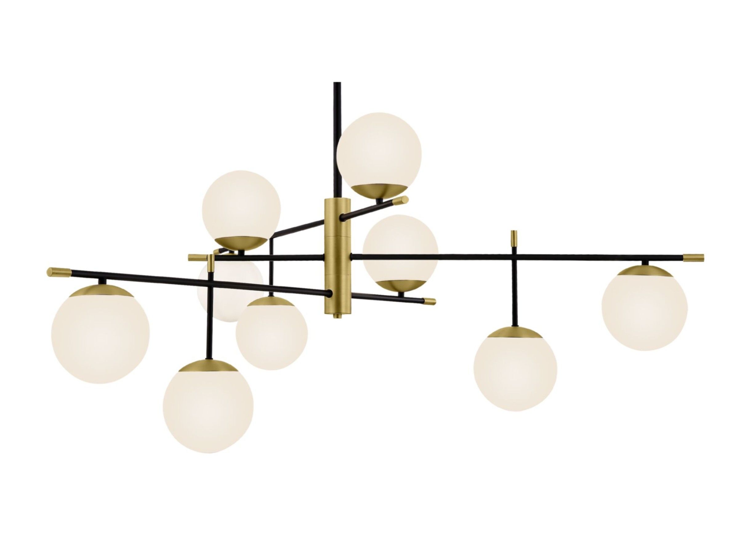 Подвесной светильник из металла и матового стекла Maytoni ностальгия ARCH-00039532