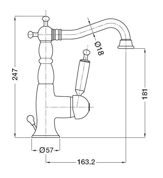 19217 Смеситель Migliore Oxford - Вид №1