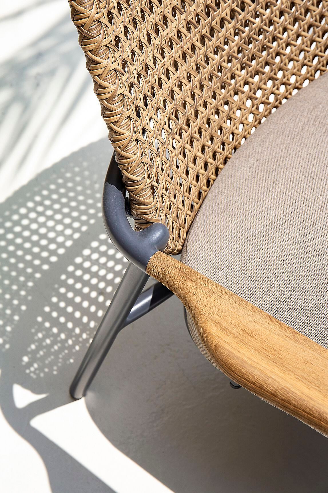 Тканевый штабелируемый садовый стул с подлокотниками MAMAGREEN Clara ARCH-00082803 - Вид №5