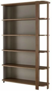 Ligne Roset Открытый книжный шкаф из фанерованной древесины Postmoderne 00vhat17