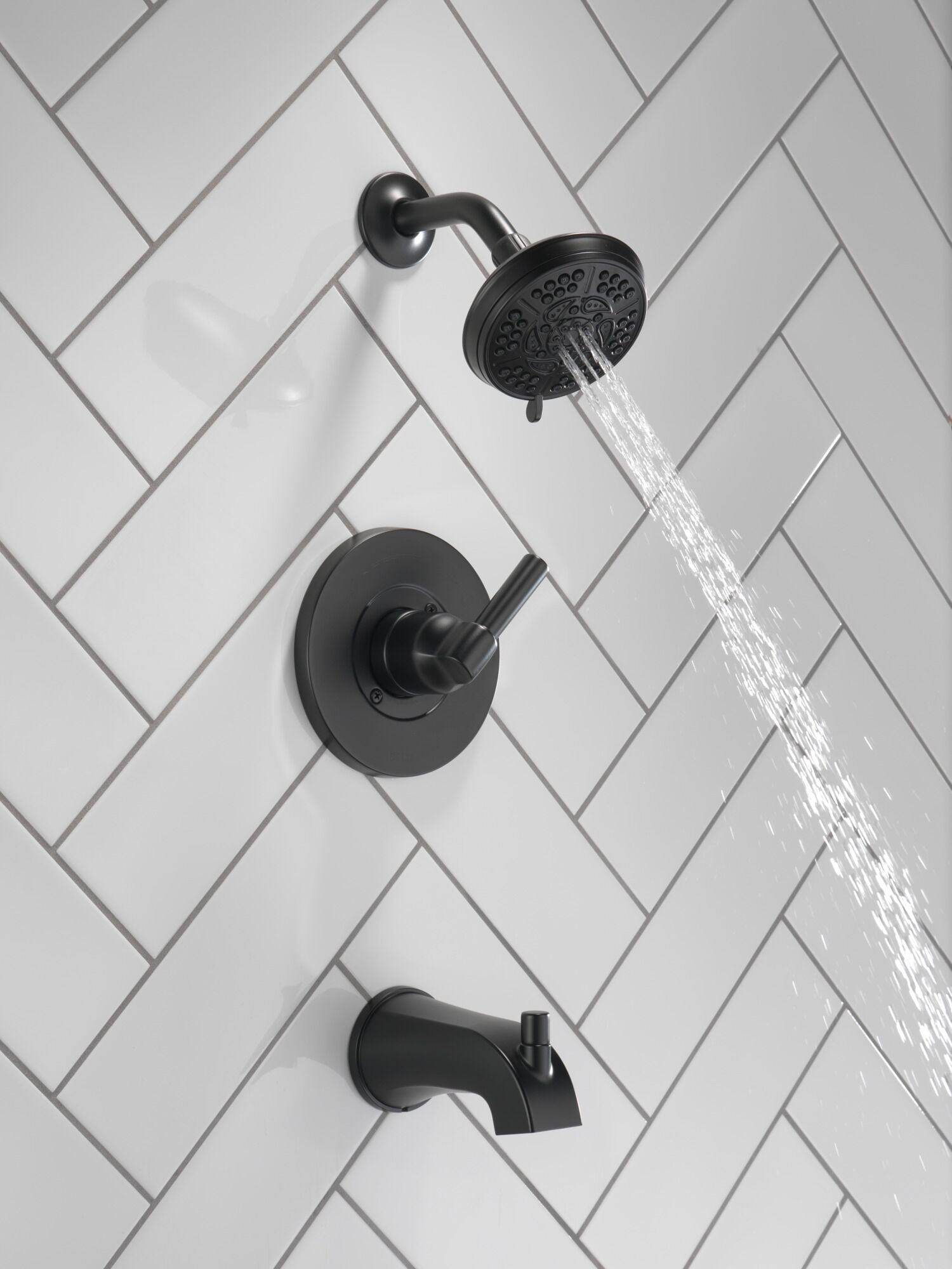 144891-BL Для ванны и душа Monitor® серии 14 Delta Faucet Becker Матовый черный  - Вид №3