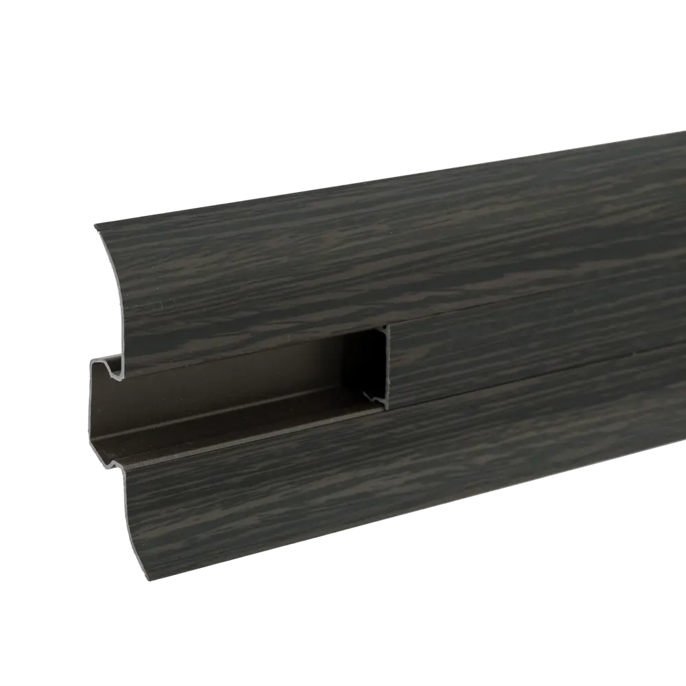 Santreyd Плинтус напольный Венге с кабель-каналом 250 см 82557128 STLM-0029788