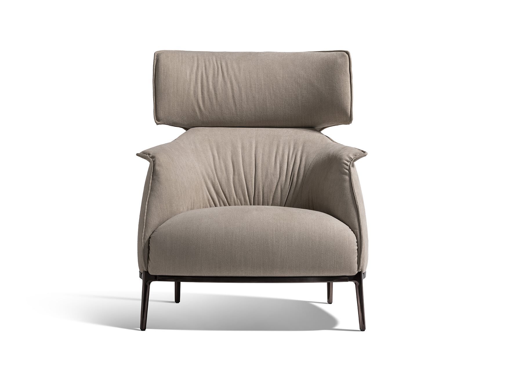 Тканевое кресло с подголовником и подлокотниками Poltrona Frau коллекция - диваны и кресла ARCH-00082443