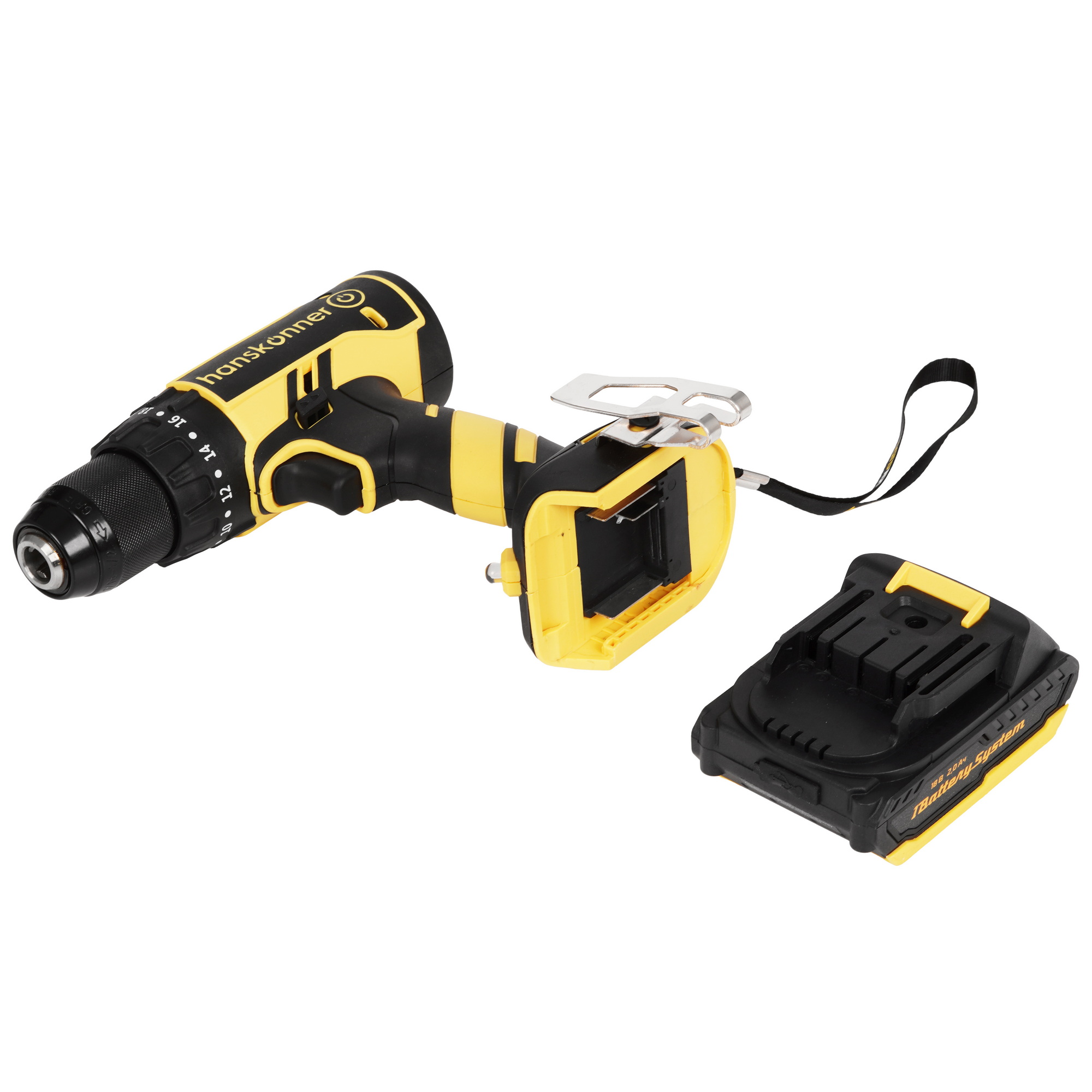 Дрель-шуруповерт Hanskonner HCD1865I 1BatterySystem 18V 9127192 STDN-0067932 - Вид №5