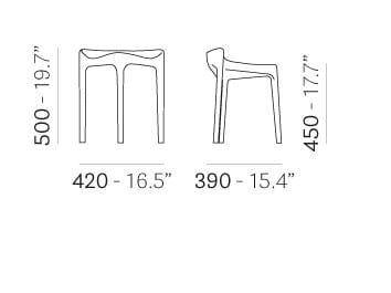Табурет Pedrali ARCH-00023100 - Вид №6