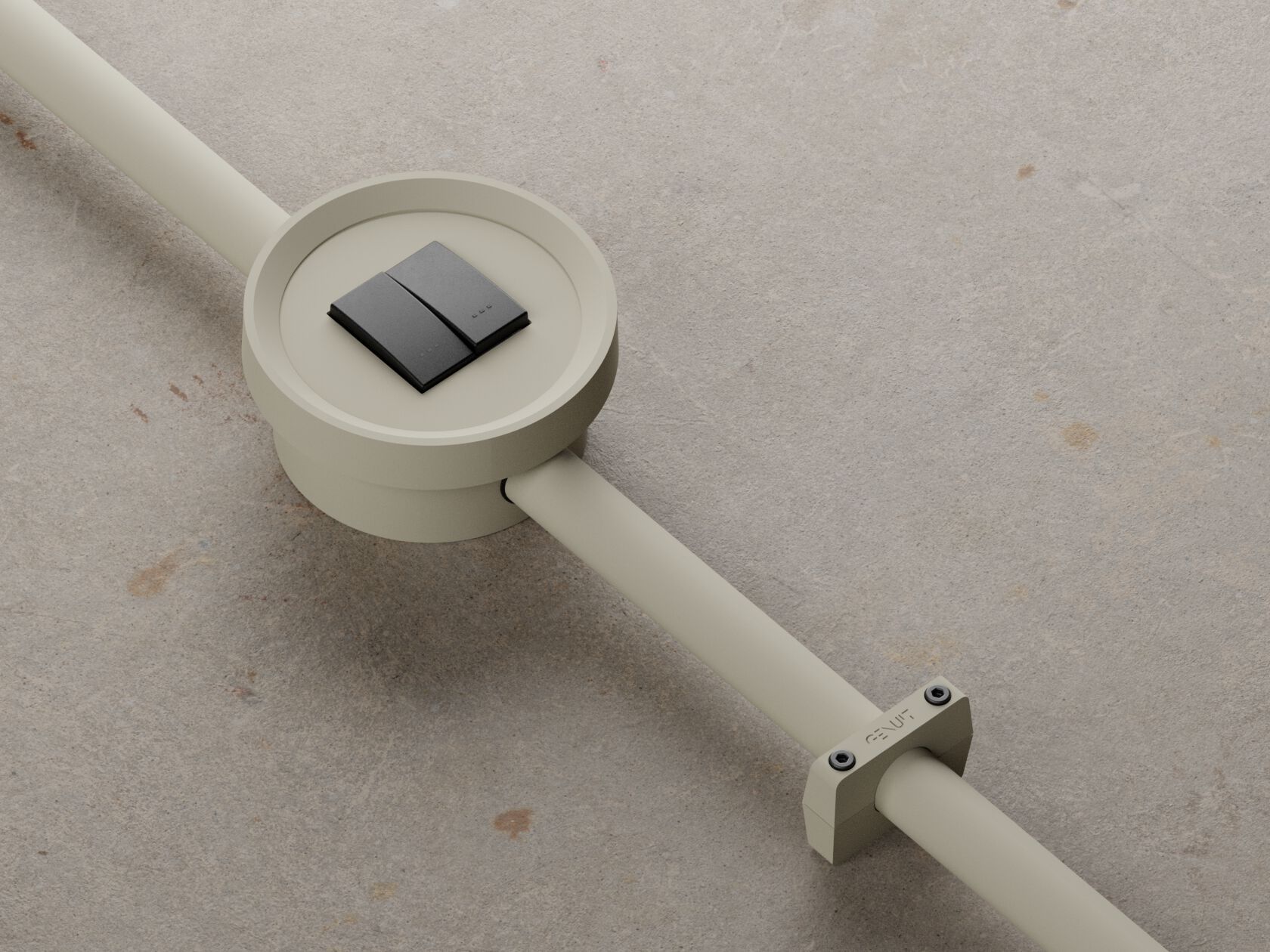 Окрашенная алюминиевая электрическая коробка Genuit цвет ARCH-00039649 - Вид №4