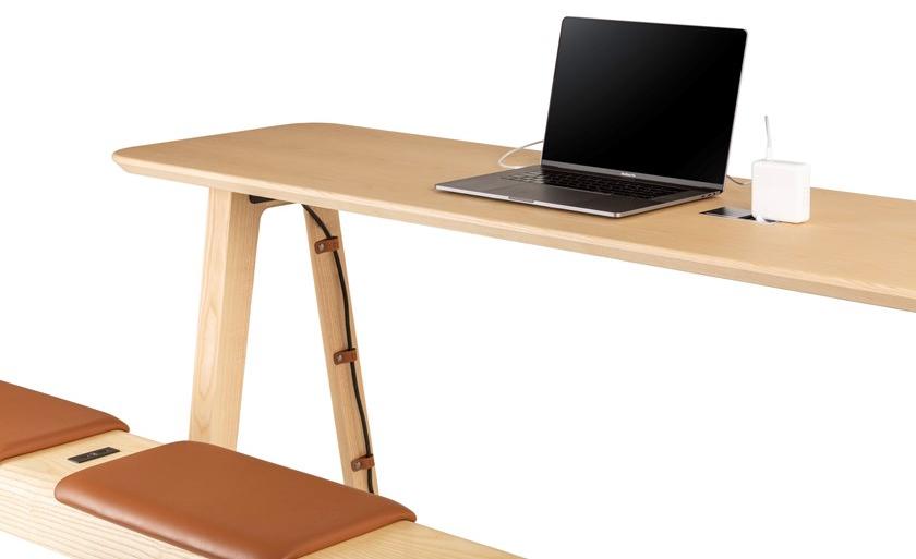 True Design Прямоугольный деревянный высокий стол E-quo Eq t095 - Вид №5