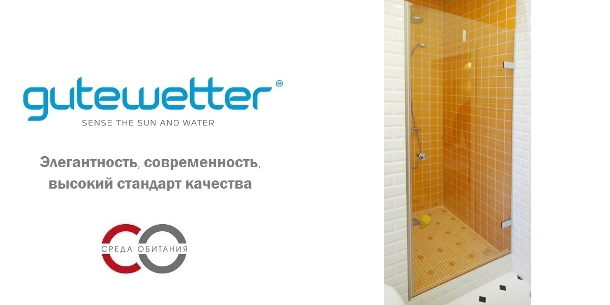 Душевая дверь в нишу 75x200 GK-861 стекло прозрачное 6 мм GUTEWETTER TREND DOOR 75X200GK861 - Вид №1