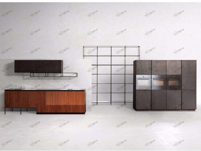 Xera by Arex Линейная кухня из стали и дерева sun-id-1496959