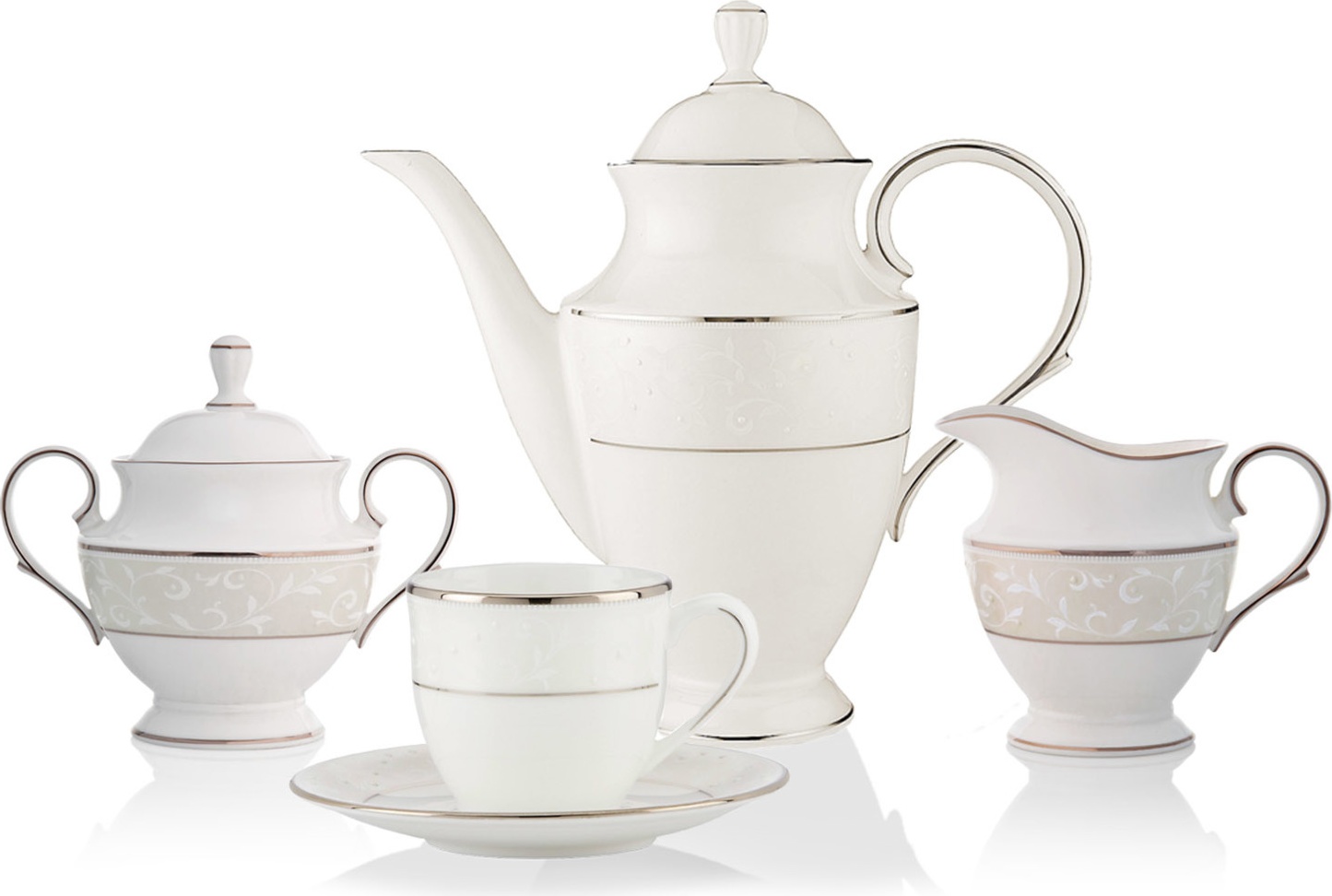 10665768 Lenox Сервиз кофейный Lenox "Чистый опал" на 6 персон 15 предметов Фарфор костяной 