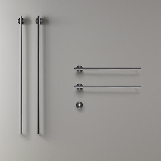 Электрический полотенцесушитель Л. 580 мм и L. 1,060 мм, кнопка питания включена  EQB74 CEADESIGN  - Вид №1