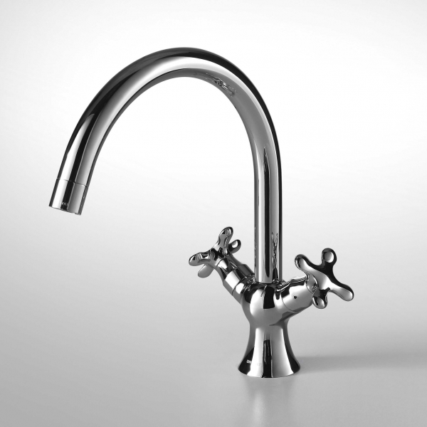 Смеситель для кухни с высоким Р-изливом SUMMER RAIN F777111C bravat - Вид №1