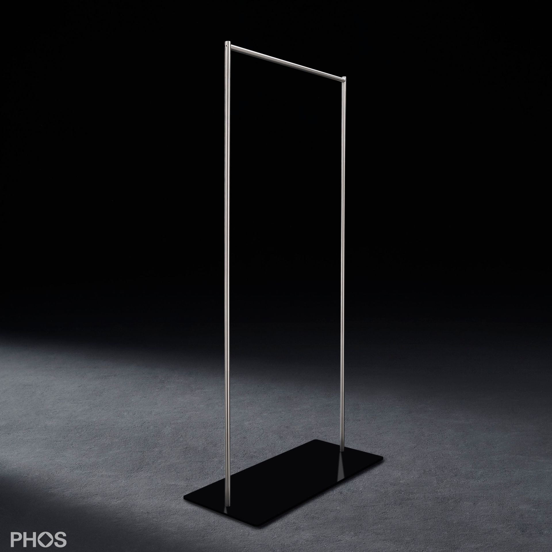 GST2-BPS Платяной шкаф twin pur с гладкой платяной штангой, основание: черное. PHOS 