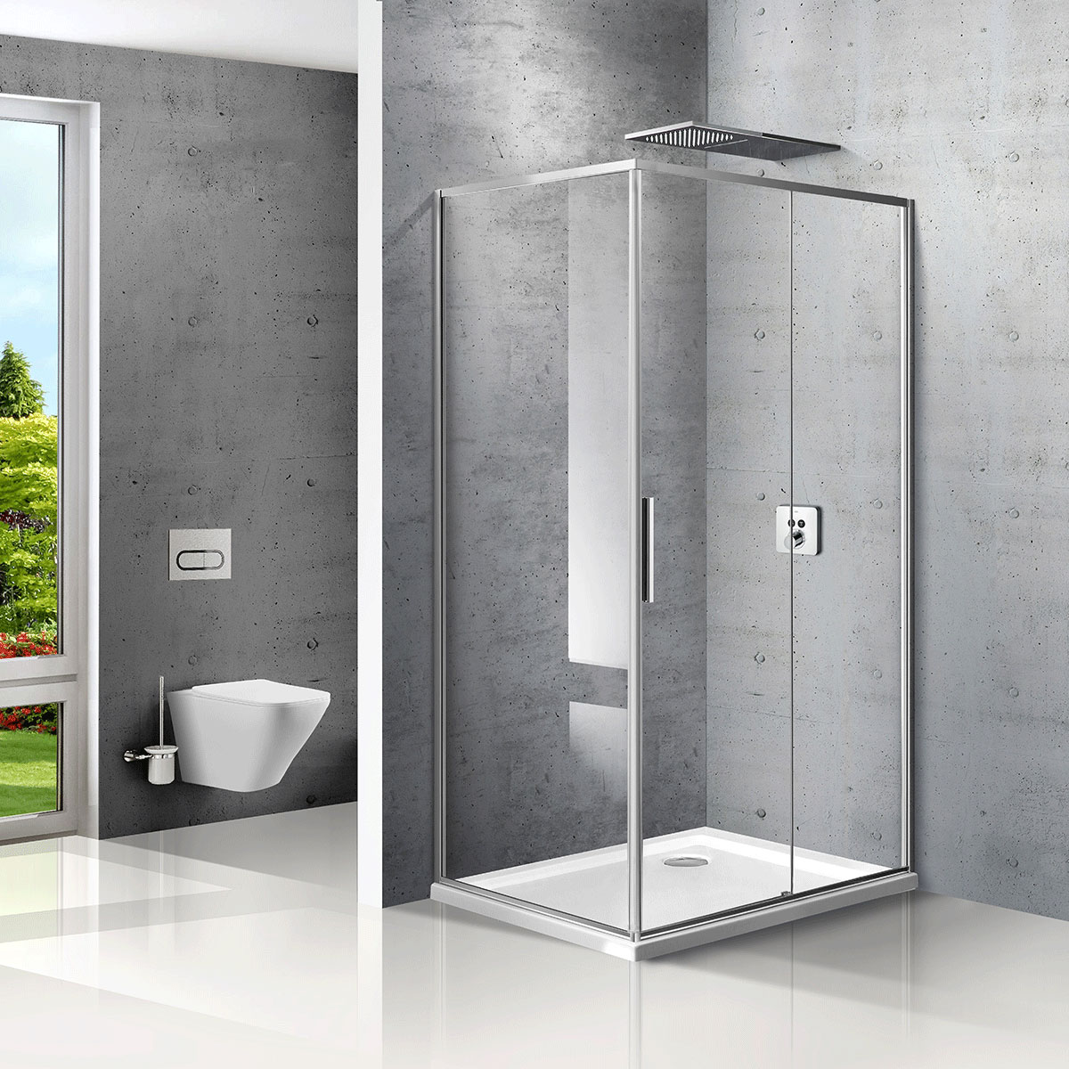 VSR-2SL8010CL-R Душевой уголок Vincea Slim Santreyd