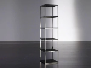 Meridiani Открытый отдельно стоящий металлический книжный шкаф Hardy