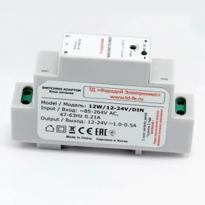 Блок питания ЭВАН FARADAY 12W/12-24V/DIN