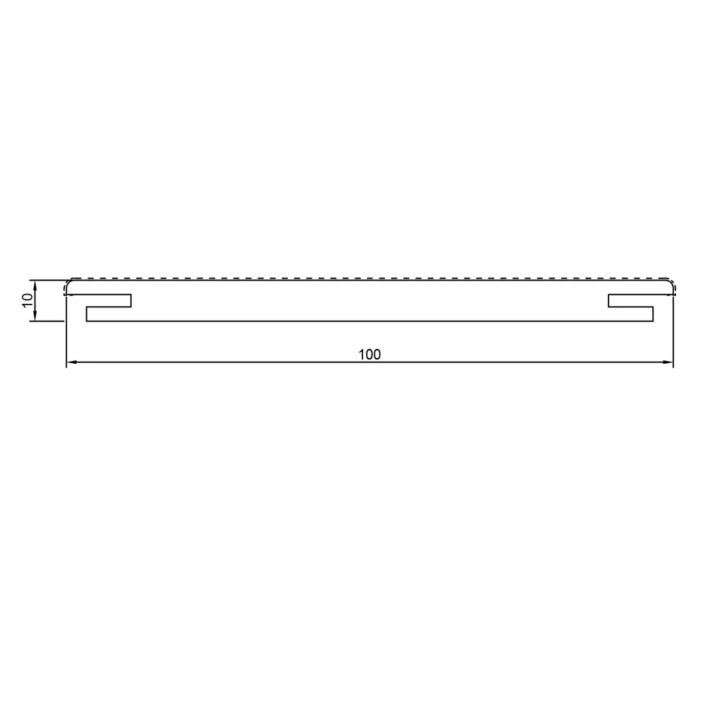 Добор телескопический Эмили 2150x100x10 мм ПВХ ламинация цвет белый VELLDORIS STLM-2160379 - Вид №3