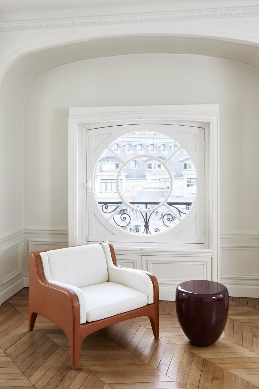 REDA AMALOU DESIGN Кресло из кожи и ткани sun-id-1399517 - Вид №17